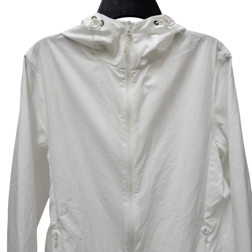 Uniqlo White Utility Jacket with Hood - Picture 7 of 9